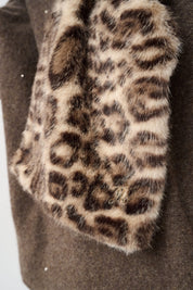 Shop Joseph Ribkoff Faux Fur Leopard Print Scarf - Joseph Ribkoff