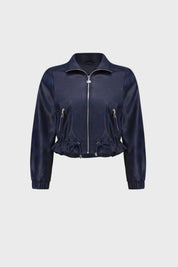 Shop Joseph Ribkoff Faux Suede Blouson Jacket - Joseph Ribkoff
