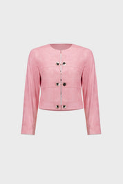 Shop Joseph Ribkoff Faux Suede Cropped Jacket - Joseph Ribkoff