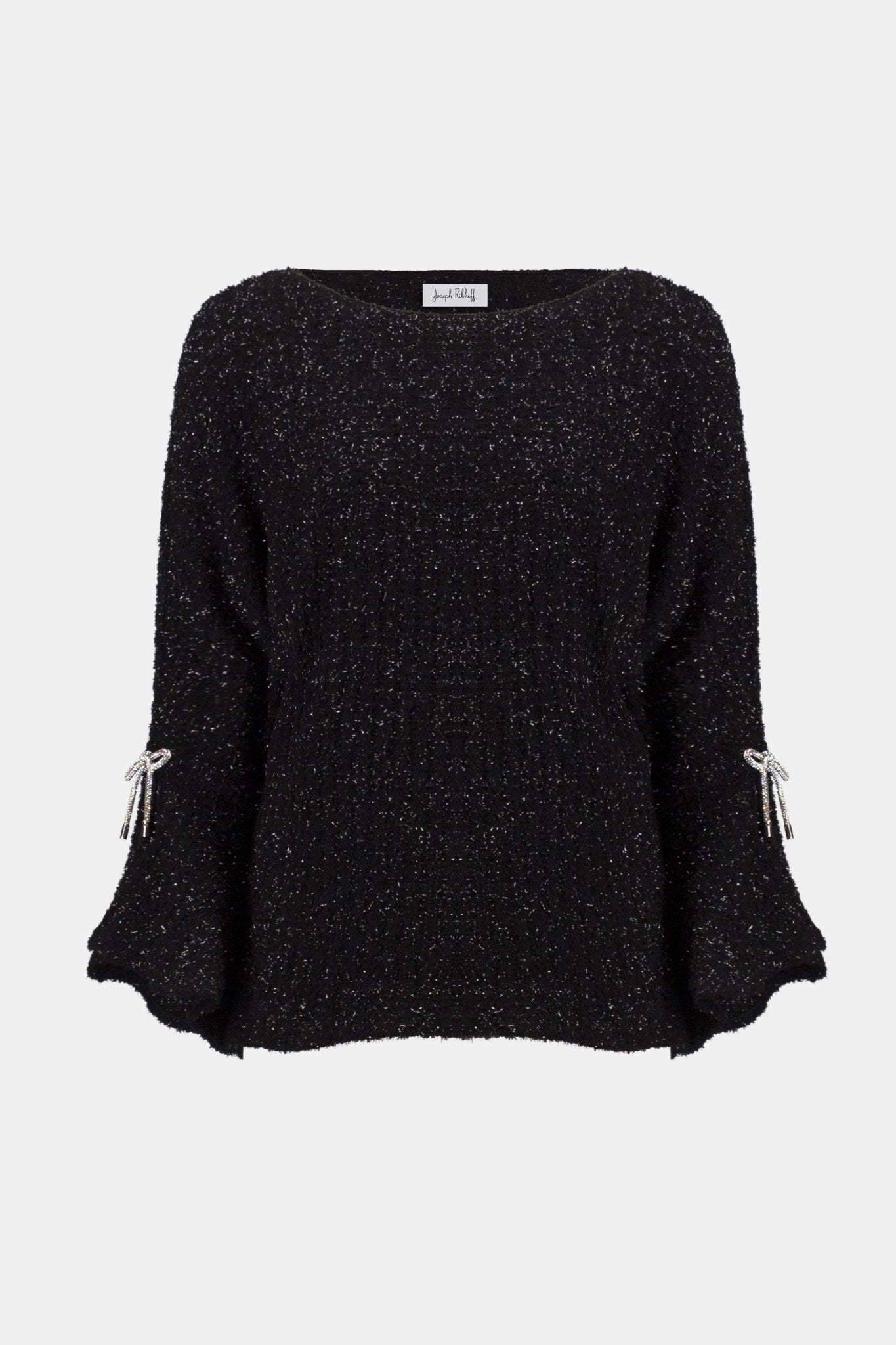 Shop Joseph Ribkoff Fuzzy Metallic Knit Boxy Top - Joseph Ribkoff