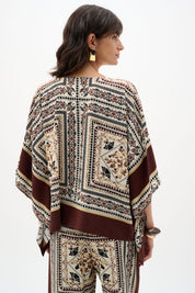 Shop Joseph Ribkoff Georgette Printed Poncho Top - Joseph Ribkoff