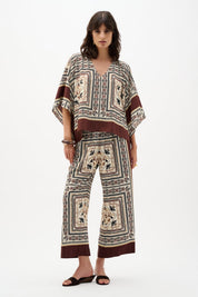 Shop Joseph Ribkoff Georgette Printed Poncho Top - Joseph Ribkoff