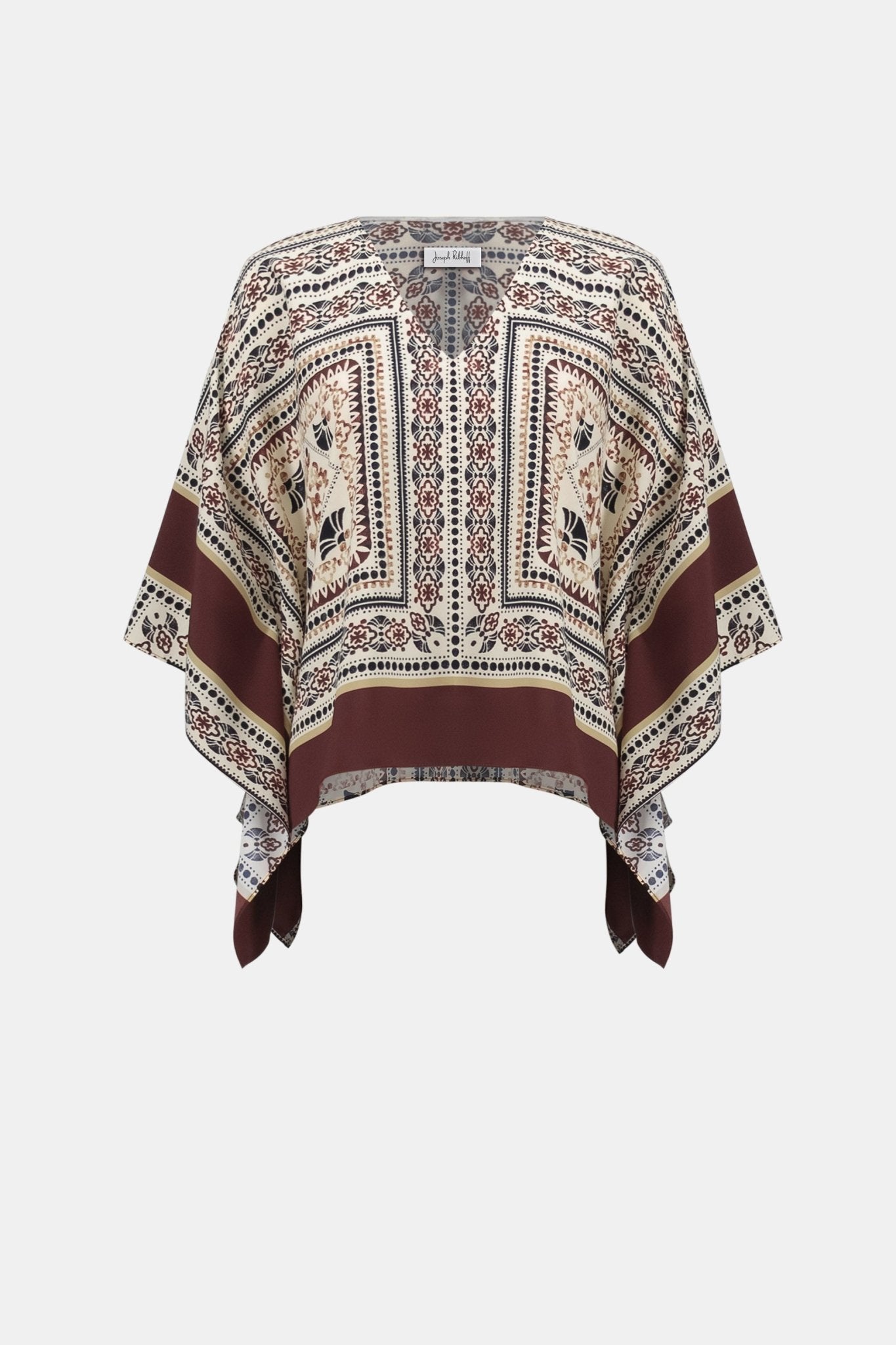 Shop Joseph Ribkoff Georgette Printed Poncho Top - Joseph Ribkoff