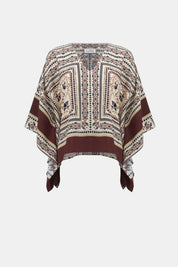 Shop Joseph Ribkoff Georgette Printed Poncho Top - Joseph Ribkoff