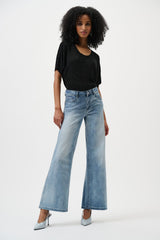 Joseph Ribkoff Goldie Classic Wide-Leg Jeans