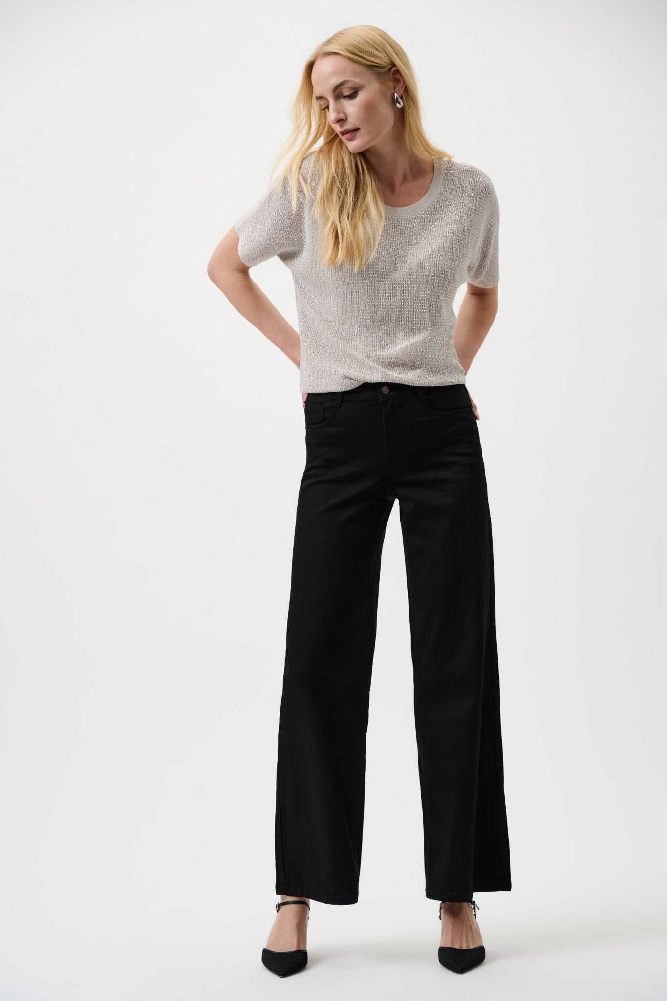 Shop Joseph Ribkoff GOLDIE Classic Wide-Leg Jeans - Joseph Ribkoff