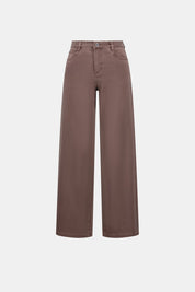 Shop Joseph Ribkoff Goldie Classic Wide-Leg Jeans — Mink - Joseph Ribkoff