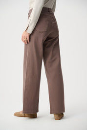 Shop Joseph Ribkoff Goldie Classic Wide-Leg Jeans — Mink - Joseph Ribkoff