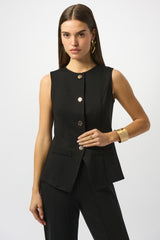 Joseph Ribkoff Heavy Knit Fitted Vest