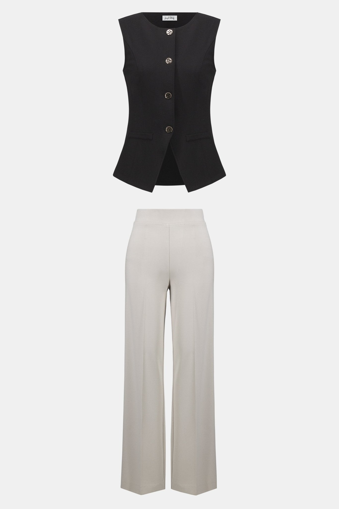 Shop Joseph Ribkoff Heavy Knit Fitted Vest 253156 - Joseph Ribkoff