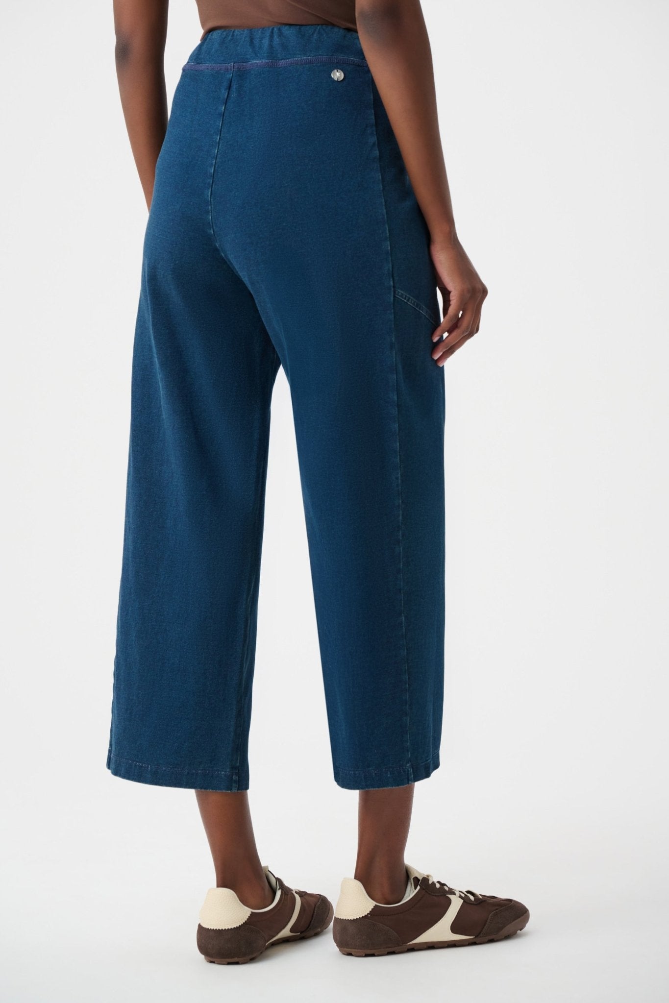 Shop Joseph Ribkoff Knit Denim Culotte Pull - On Pants - Joseph Ribkoff