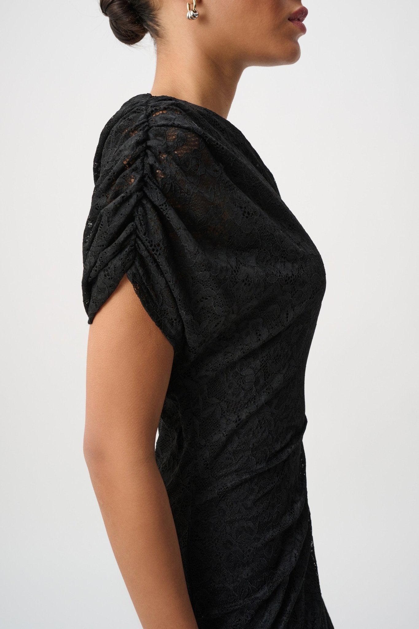Shop Joseph Ribkoff Lace Off-Shoulder Sheath Dress 264200 - Joseph Ribkoff