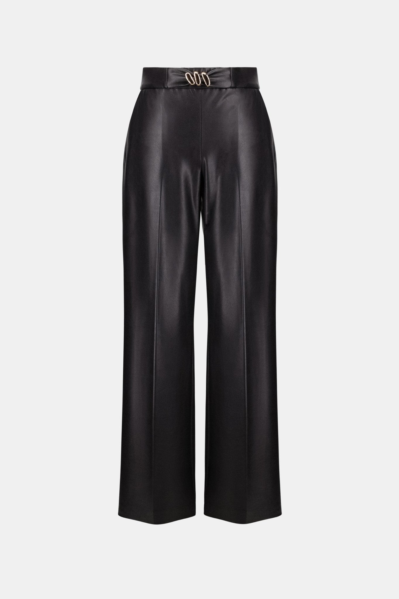 Shop Joseph Ribkoff Leatherette Wide-Leg Pull-On Pants - Joseph Ribkoff
