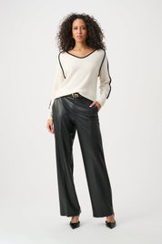 Shop Joseph Ribkoff Leatherette Wide-Leg Pull-On Pants - Joseph Ribkoff