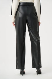 Shop Joseph Ribkoff Leatherette Wide-Leg Pull-On Pants - Joseph Ribkoff