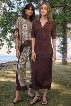 Shop Joseph Ribkoff Linen Blend Fit And Flare Shirt Dress With Sash - Joseph Ribkoff