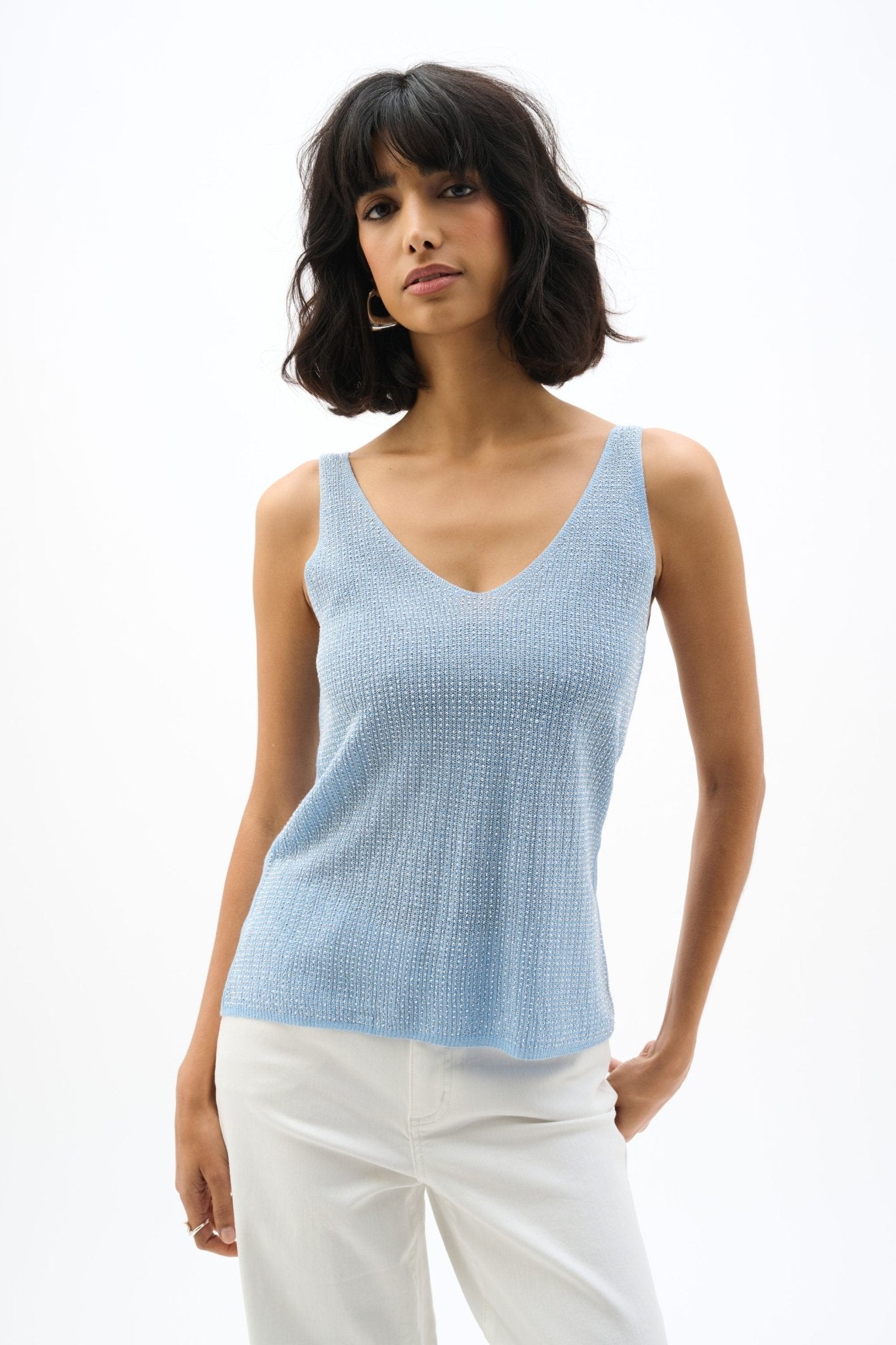 Shop Joseph Ribkoff Metallic Knitted Camisole - Joseph Ribkoff
