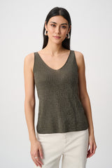 Joseph Ribkoff Metallic Knitted Camisole