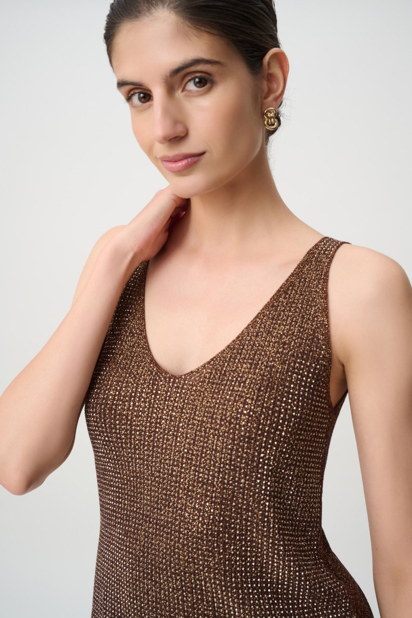 Shop Joseph Ribkoff Metallic Knitted Camisole - Joseph Ribkoff
