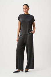 Shop Joseph Ribkoff Mock Neck Lurex Sweater Top 264943 - Joseph Ribkoff