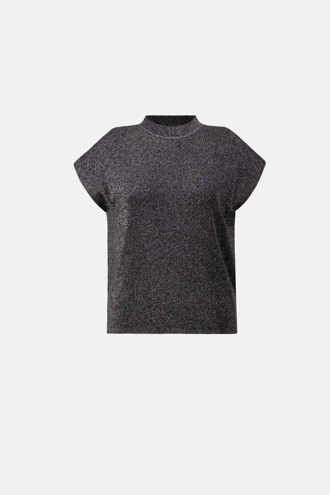 Shop Joseph Ribkoff Mock Neck Lurex Sweater Top 264943 - Joseph Ribkoff