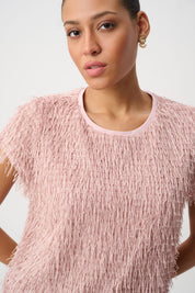 Shop Joseph Ribkoff Novelty Fringe Top - Joseph Ribkoff