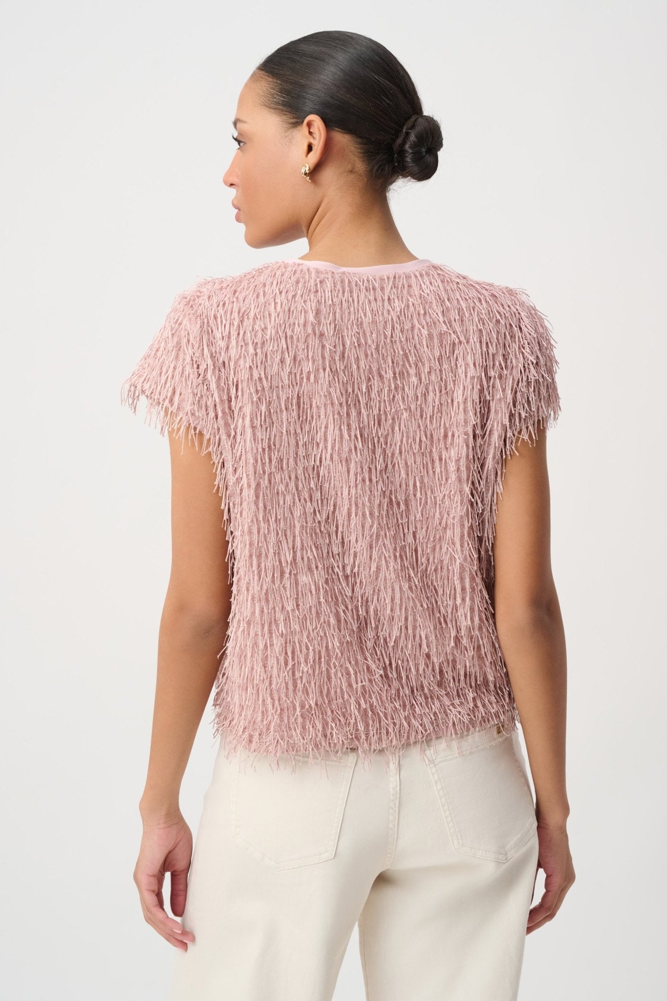 Shop Joseph Ribkoff Novelty Fringe Top - Joseph Ribkoff
