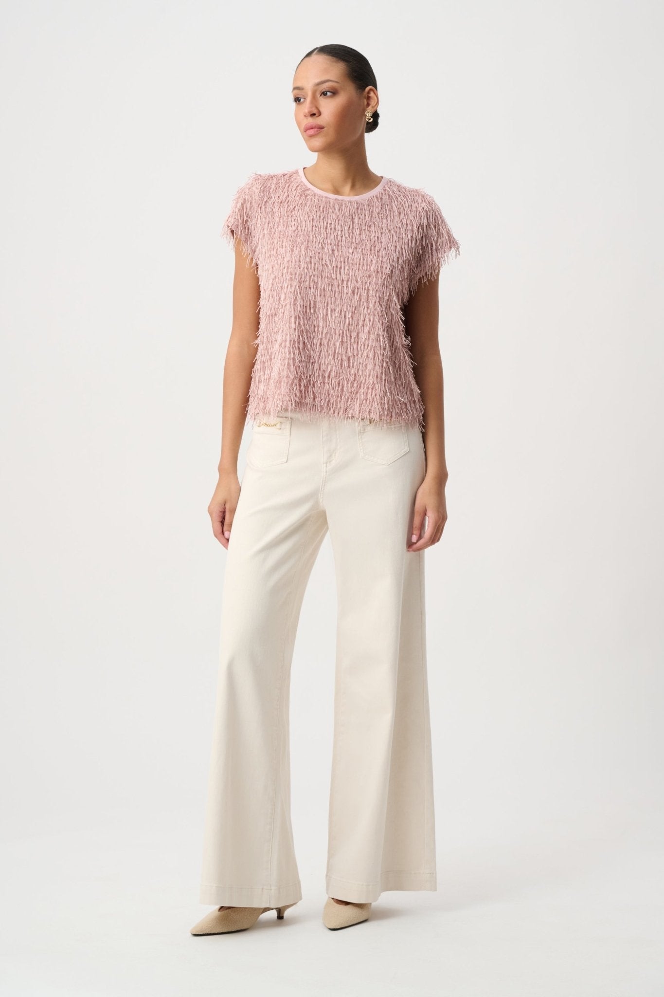 Shop Joseph Ribkoff Novelty Fringe Top - Joseph Ribkoff