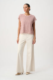 Shop Joseph Ribkoff Novelty Fringe Top - Joseph Ribkoff