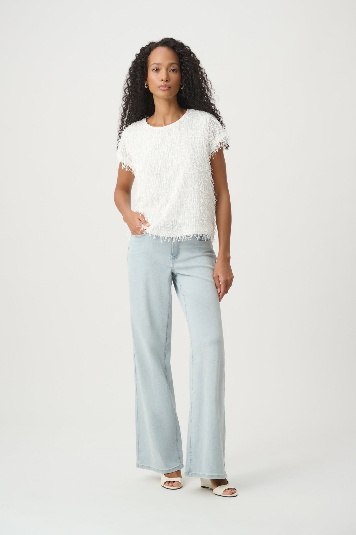 Shop Joseph Ribkoff Novelty Fringe Top - STELLA ROSE FASHIONS