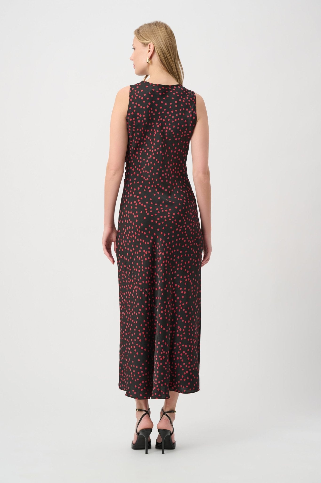 Shop Joseph Ribkoff Polka Dot A-Line Dress - Joseph Ribkoff