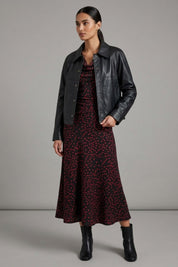 Shop Joseph Ribkoff Polka Dot A-Line Dress - Joseph Ribkoff