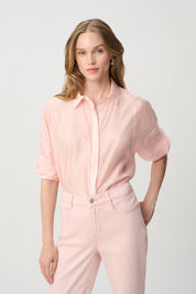 Shop Joseph Ribkoff Rhinestone-Embellished Sheer Blouse - Joseph Ribkoff