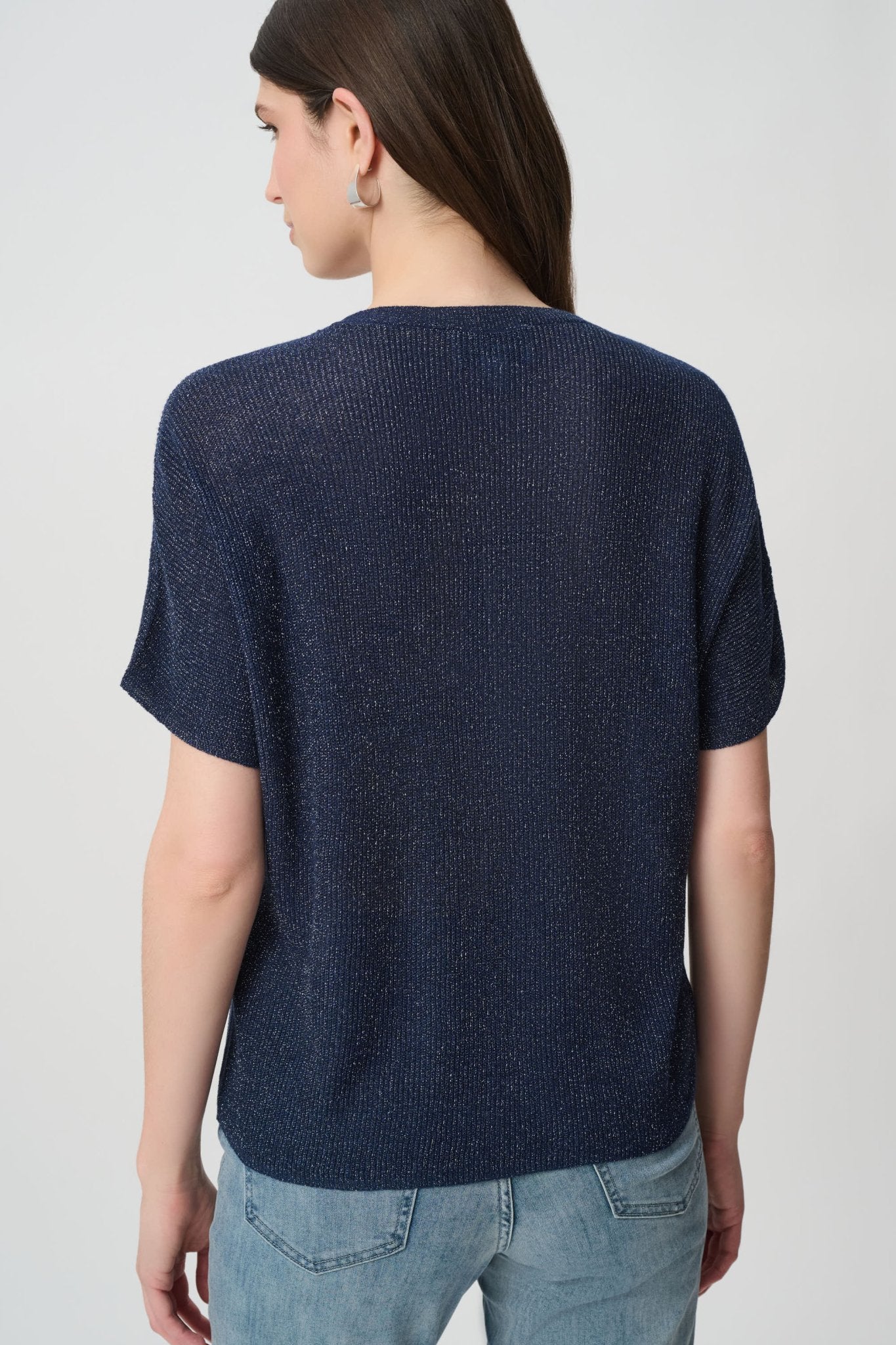 Shop Joseph Ribkoff Rhinestones Knit T-Shirt - Joseph Ribkoff