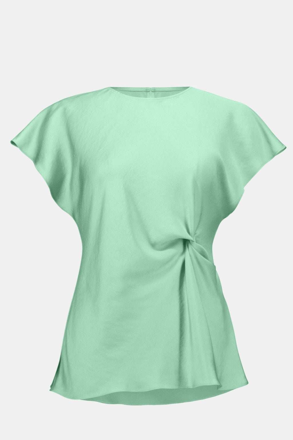 Shop Joseph Ribkoff Satin Fitted Top With Front Twist Detail - Joseph Ribkoff