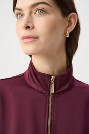 Shop Joseph Ribkoff Satin Puff Sleeve Utility Jacket - Joseph Ribkoff