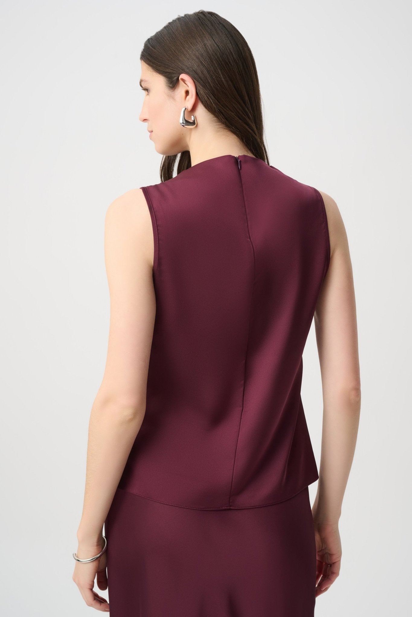 Shop Joseph Ribkoff Satin Sleeveless Top - Joseph Ribkoff