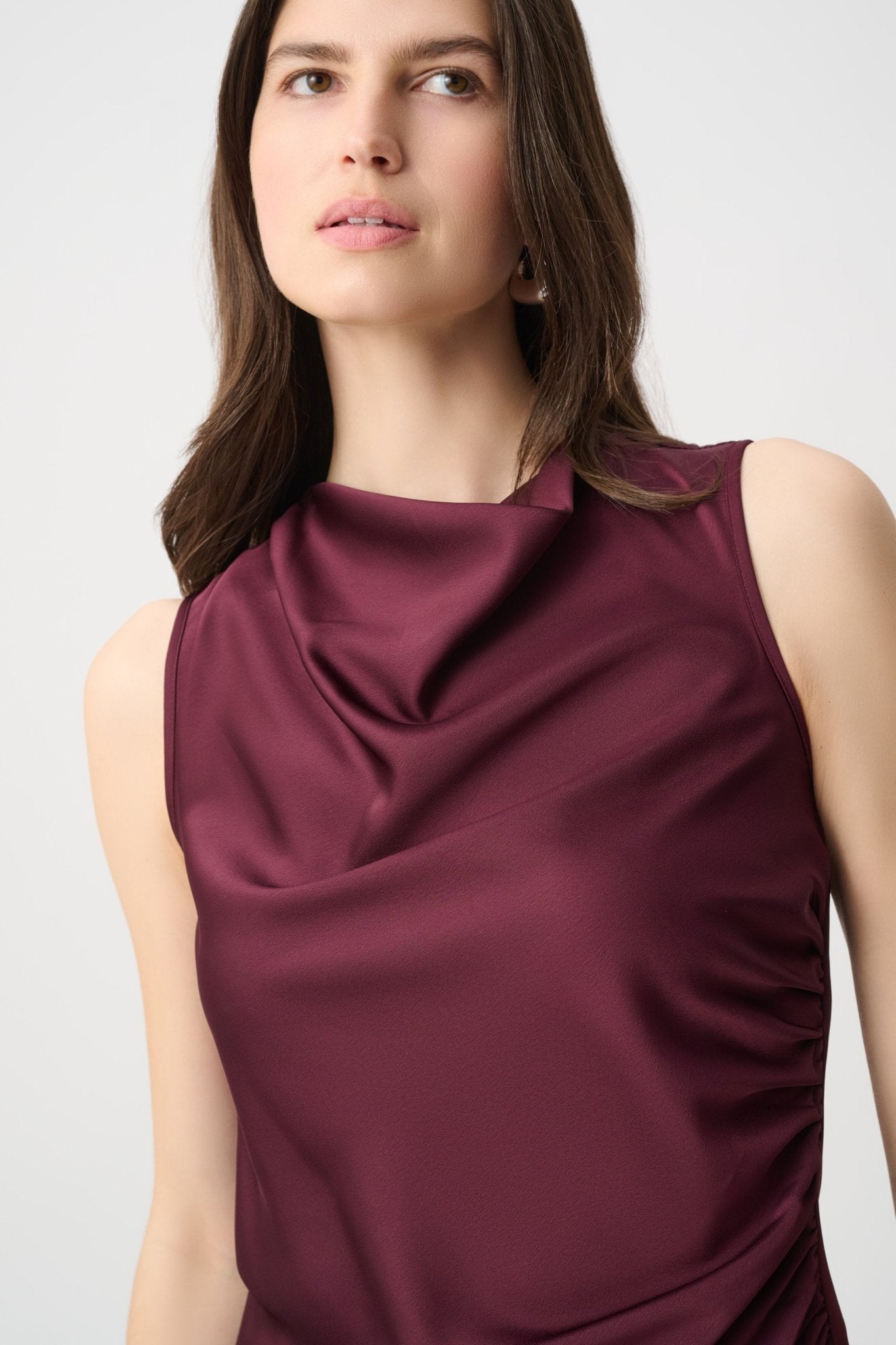 Shop Joseph Ribkoff Satin Sleeveless Top - Joseph Ribkoff