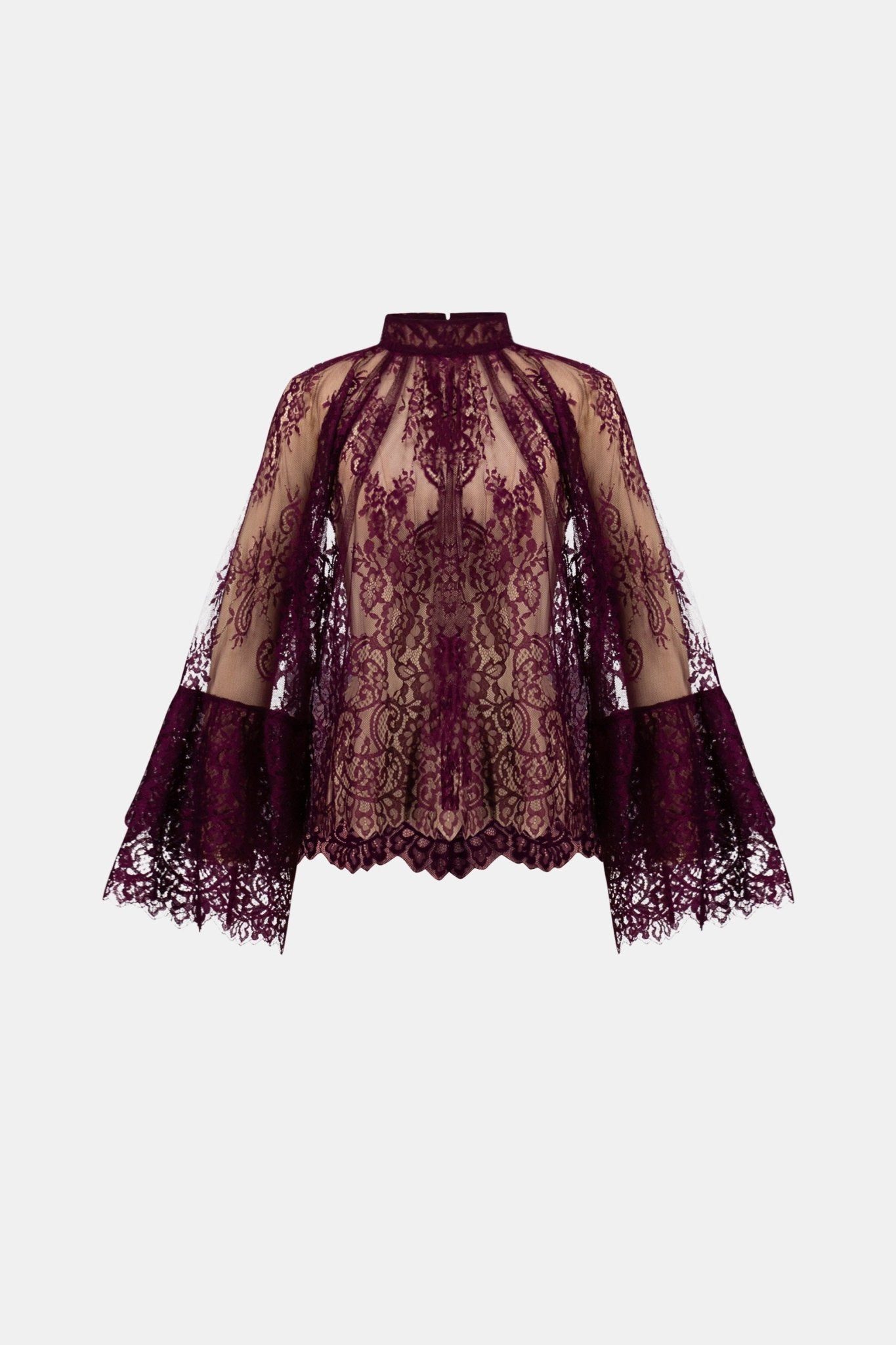 Shop Joseph Ribkoff Scalloped Lace Trapeze Top - Joseph Ribkoff