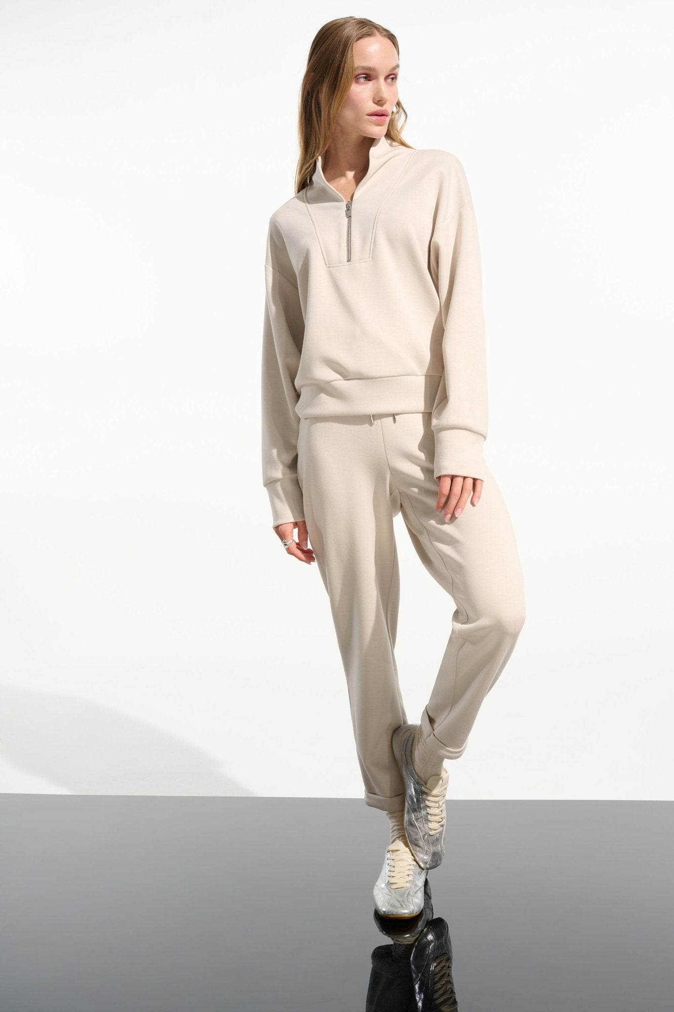 Shop Joseph Ribkoff Scuba Jersey Boxy Sweatshirt - Joseph Ribkoff