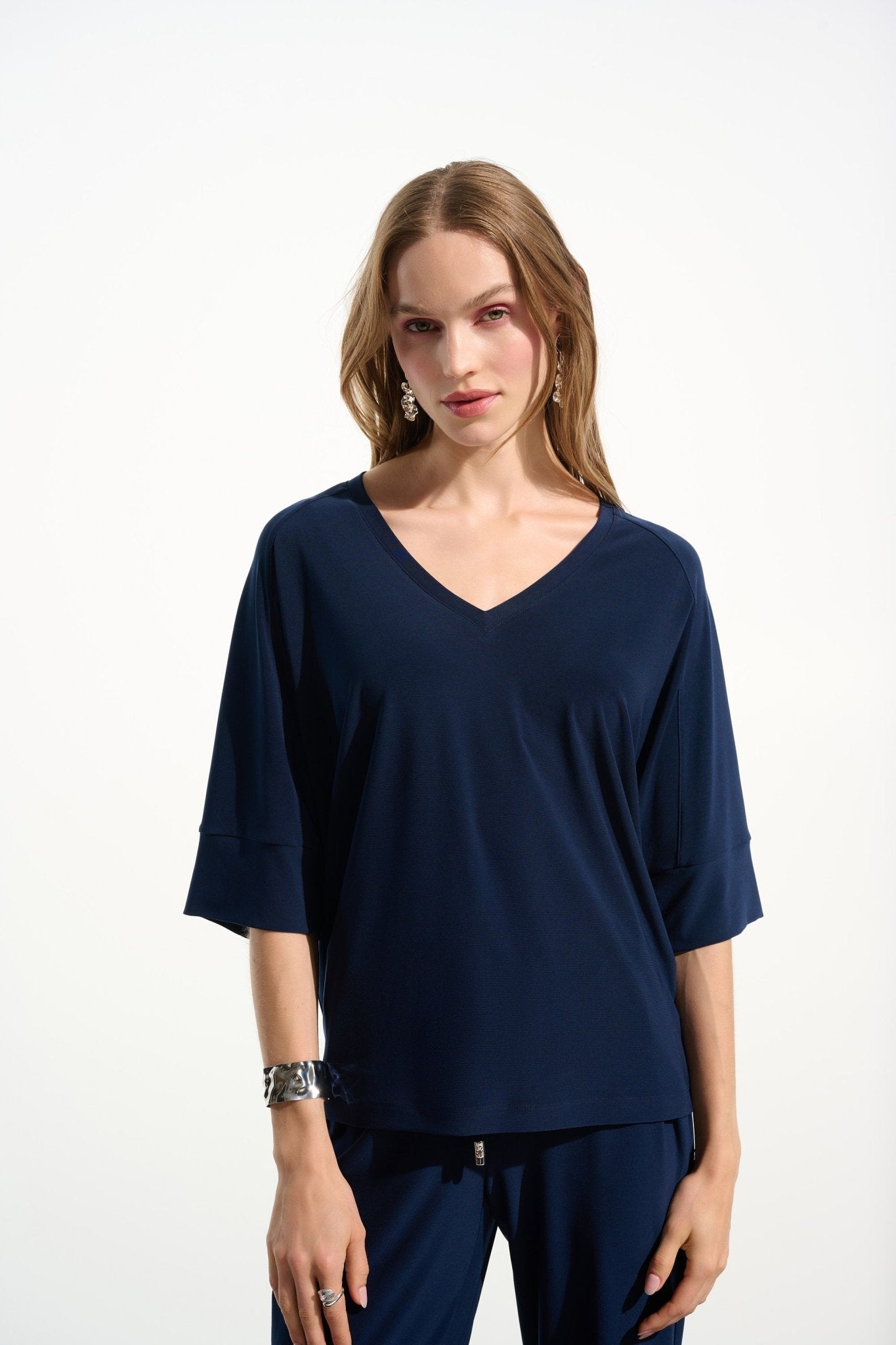 Shop Joseph Ribkoff Silky Knit Boxy Top With V - neckline - Joseph Ribkoff
