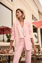 Shop Joseph Ribkoff Silky Knit Fitted Blazer With Statement Button - Joseph Ribkoff