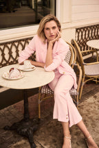 Shop Joseph Ribkoff Silky Knit Fitted Blazer With Statement Button - Joseph Ribkoff