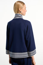 Shop Joseph Ribkoff Sport Scuba Jersey Jacket With Funnel Collar - Joseph Ribkoff