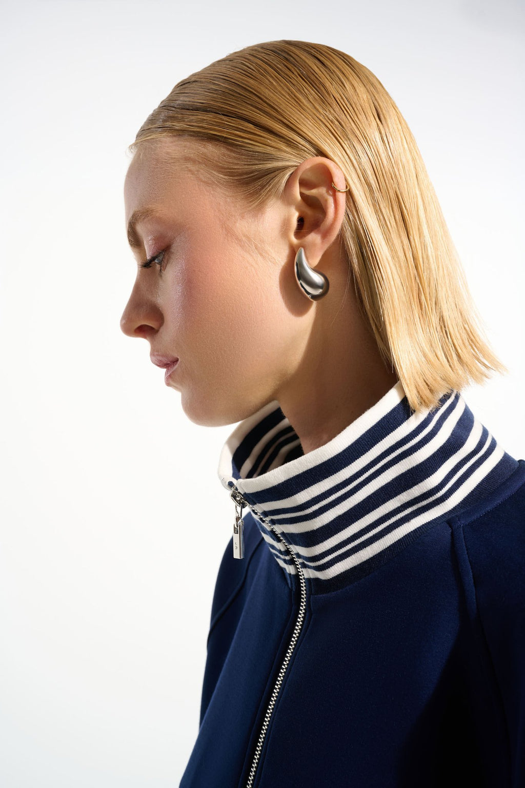 Shop Joseph Ribkoff Sport Scuba Jersey Jacket With Funnel Collar - Joseph Ribkoff