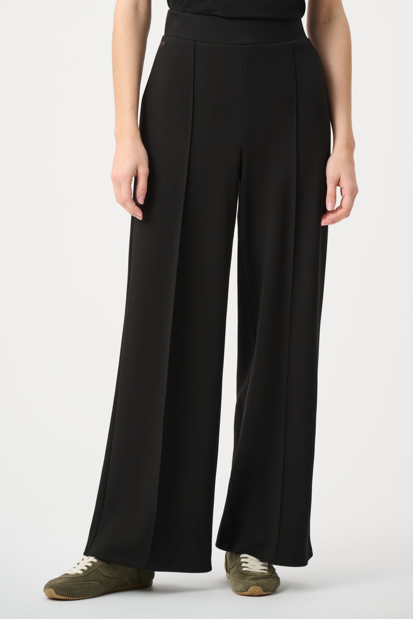 Shop Joseph Ribkoff Sport | Scuba Jersey Wide Leg Pull - On Pants - Joseph Ribkoff