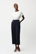 Shop Joseph Ribkoff Stretch Poplin Pull - On Culottes - Joseph Ribkoff