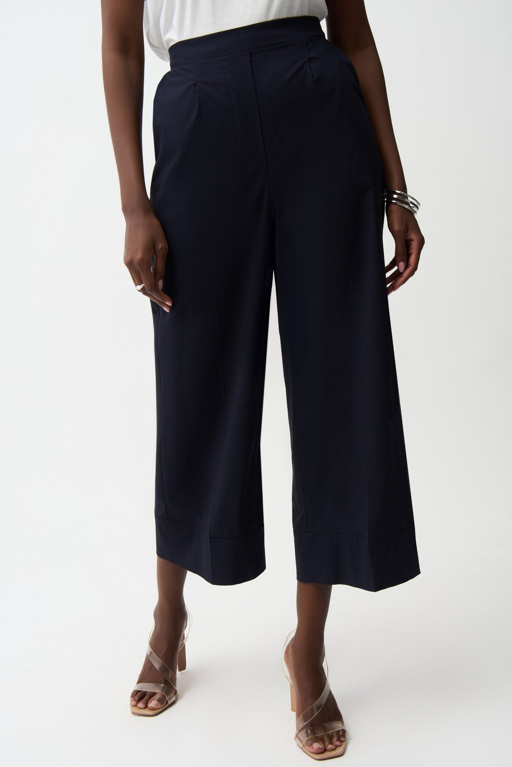 Shop Joseph Ribkoff Stretch Poplin Pull - On Culottes - Joseph Ribkoff