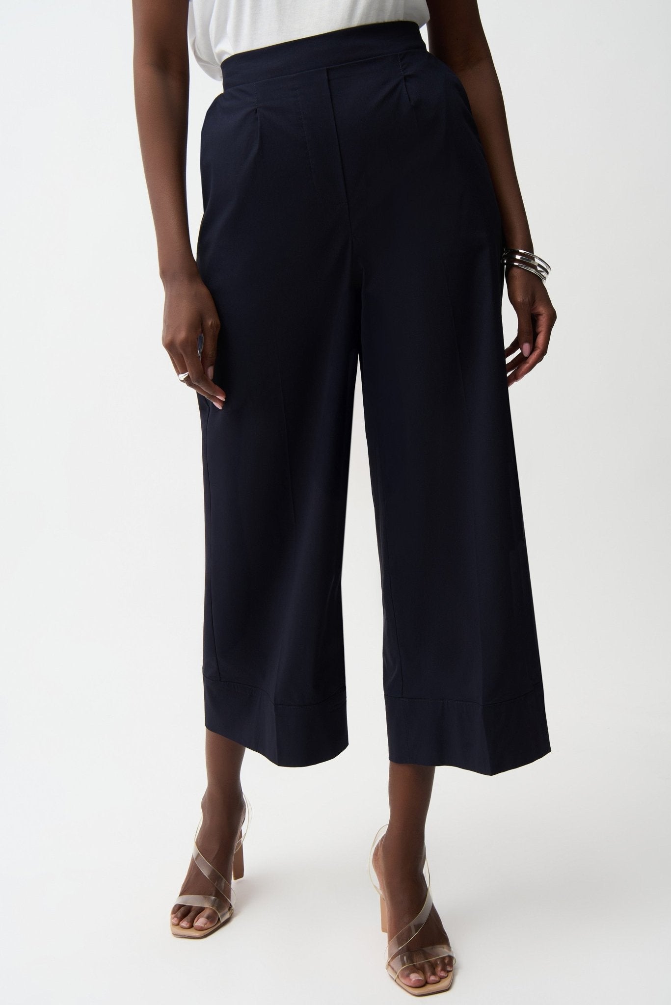 Shop Joseph Ribkoff Stretch Poplin Pull - On Culottes - Joseph Ribkoff
