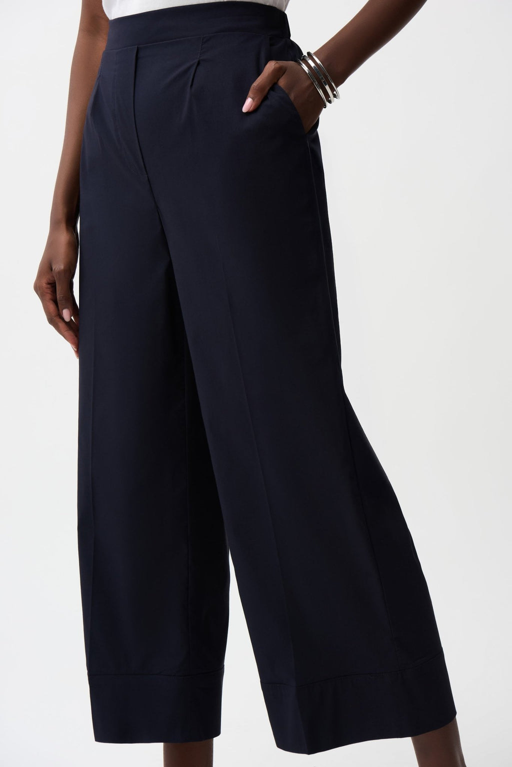 Shop Joseph Ribkoff Stretch Poplin Pull - On Culottes - Joseph Ribkoff